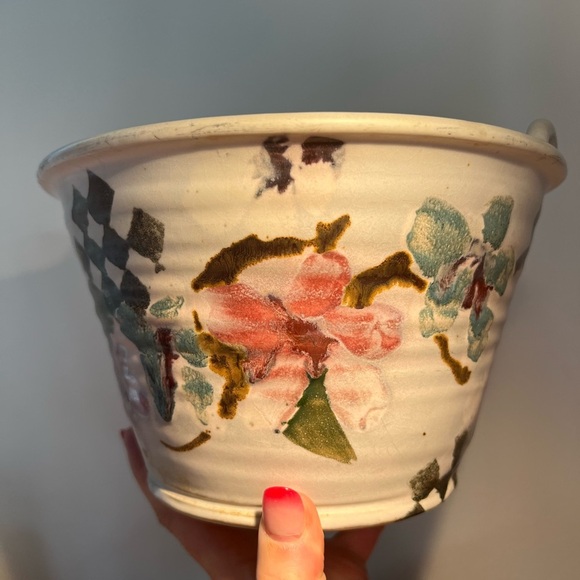 Handcrafted, beautiful bowl serving,decorative pottery, signed by woodhill - Picture 15 of 17